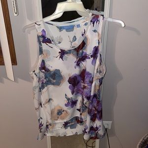 Floral tank blouse